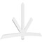 Ekena Millwork Alberta Architectural Grade PVC Gable Bracket, 108"W x 63"H x 2"D x 6"F, 14/12 Pitch GBP108X63X0206ALB00 - alternate 1